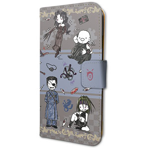 手帳型スマホケース(iPhone6/6s/7/8兼用)「鋼の錬金術師 FULLMETAL ALCHEMIST」02/ブラック(グラフアート)