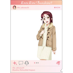 ラブライブ！サンシャイン！！ 透けクリアファイル 桜内梨子 私服