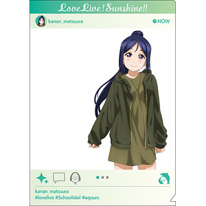 ラブライブ！サンシャイン！！ 透けクリアファイル 松浦果南 私服