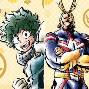 僕のヒーローアカデミア 和紙クリアファイルセット 緑谷＆オールマイト