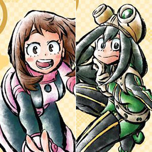 僕のヒーローアカデミア 和紙クリアファイルセット 麗日＆蛙吹
