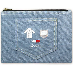 名探偵コナン デニムポーチ(モチーフ柄 灰原)