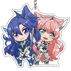 デカアクリルキーホルダー「戦姫絶唱シンフォギアXD UNLIMITED」02/風鳴翼＆マリア・カデンツァヴナ・イヴ(SD)