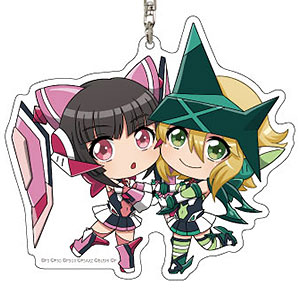 デカアクリルキーホルダー「戦姫絶唱シンフォギアXD UNLIMITED」03/月読調＆暁切歌(SD)