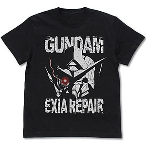 機動戦士ガンダム00 ガンダムエクシアリペア ヘッド Tシャツ/BLACK-S
