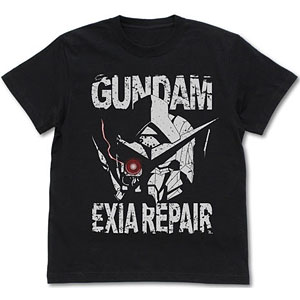 機動戦士ガンダム00 ガンダムエクシアリペア ヘッド Tシャツ/BLACK-XL