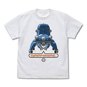 攻殻機動隊 STAND ALONE COMPLEX タチコマと同期中 Tシャツ/WHITE-L