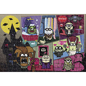 ジグソーパズル ミニオン・モンスターズ モンスターズ・マンション 300ピース (03-880)