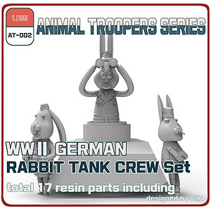 1/35 WWII ドイツ ラビット 戦車兵 セット(3体)