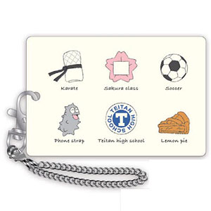 名探偵コナン アクリルパスケース(アイテム柄 新一＆蘭)