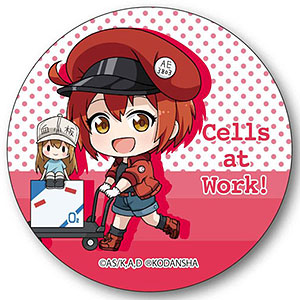 てくトコ缶バッチ はたらく細胞 赤血球(台車)