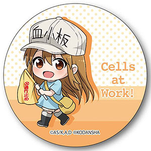 てくトコ缶バッチ はたらく細胞 血小板(旗)