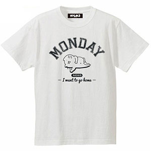 からめる Tシャツ MONDAY(ホワイト)M