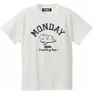 からめる Tシャツ MONDAY(ホワイト)XL
