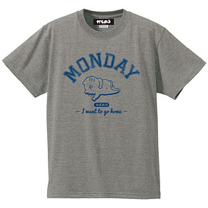 からめる Tシャツ MONDAY(グレイ)XL