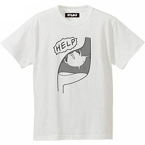 からめる Tシャツ HELP(ホワイト)L