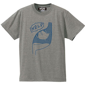 からめる Tシャツ HELP(グレイ)L