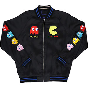 パックマン スカジャン(リバーシブル) BK XXLサイズ[リペアー]【同梱