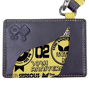 鏡音リン 10周年記念 本革パスケース 缶バッジ 限定 特典無し】鏡音