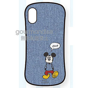ディズニーキャラクター iPhone Xs/X 対応 ハイブリッドガラスケース ミッキーマウス (DN-579A)
