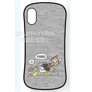 ディズニーキャラクター iPhone Xs/X 対応 ハイブリッドガラスケース ドナルドダック (DN-579C)