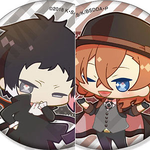 文豪ストレイドッグス 缶バッジ+(プラス) [BLACK] 8個入りBOX