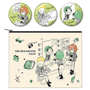 アイドルマスター SideM by Sanrio コットンポーチ＆缶バッジセット Jupiter