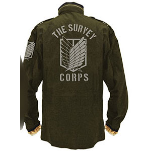 進撃の巨人 調査兵団エンブレム M 51ジャケット Moss Xl 再販 コスパ 送料無料 ０４月予約