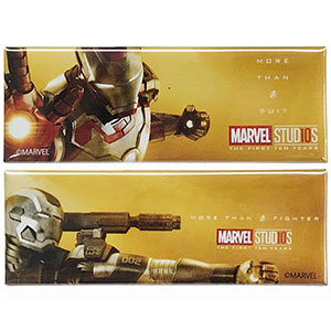 マーベルスタジオ 10th アニバーサリー/ スクエア缶バッジセット