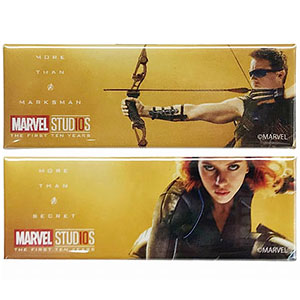 MARVEL　ウィンターソルジャー　 缶バッジ マーベルスタジオ 10th アニバーサリー/ スクエア缶バッジセット A