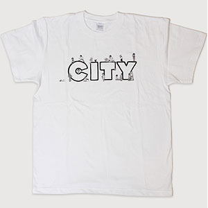 CITY CITYの住人Tシャツ ホワイト S