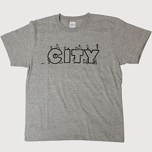 CITY CITYの住人Tシャツ グレー XL
