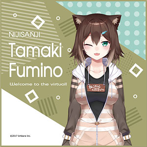 にじさんじ マイクロファイバーハンドタオル 12 文野環(野良猫)