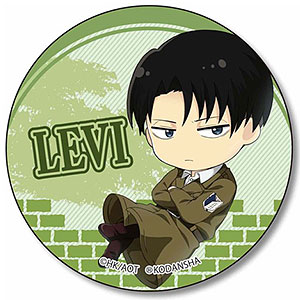 ぷかっしゅ缶バッチ 進撃の巨人 Season 3 リヴァイ(コート)