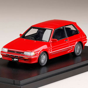1/43 トヨタカローラFX-GT (AE82)純正オプションホイール装着車 レッド