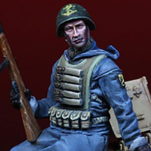 1/35 WWII 伊 RSI ドイツ軍装備を身に着けたイタリアRSI兵 イタリア戦線 1944/45年(2体セット)[ダリウスミニチュア]《在庫切れ》