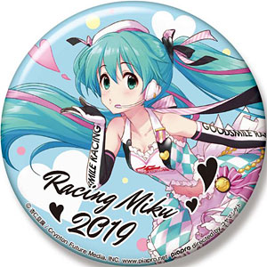 初音ミク GTプロジェクト レーシングミク 2018 MOTEGI 缶バッジ 初音ミク GTプロジェクト 初音ミク レーシングVer.2019 ビッグ缶バッジ