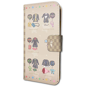 手帳型スマホケース(iPhone6/6s/7/8兼用)「少年ハリウッド-HOLLY STAGE FOR 50-」03/衣装デザイン ブラウン(グラフアート)