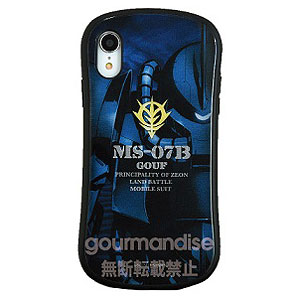 機動戦士ガンダム iPhone XR 対応 ハイブリッドガラスケース グフ (GD-89C)