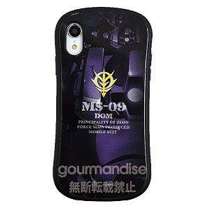 機動戦士ガンダム iPhone XR 対応 ハイブリッドガラスケース ドム (GD-89D)