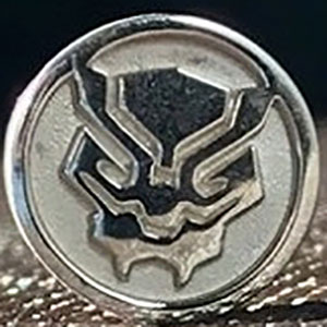 アベンジャーズ インフィニティ・ウォー/ ブラックパンサー ロゴ 925 スターリングシルバー ビード
