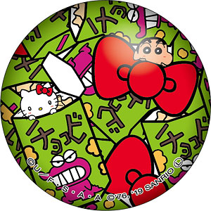 ハローキティ×クレヨンしんちゃん ぷにぷに缶バッジ ハロー