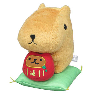 カピバラさん だるまぬいぐるみ むくっとポーズ