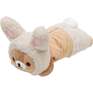 MX90701 リラックマ お花畑の小さな子うさぎ くたくた抱きぐるみ