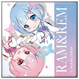 Re：ゼロから始める異世界生活 スクエア缶バッジ ラム＆レム(幼少期)