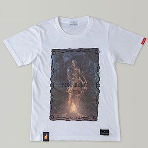 ダークソウル × TORCH TORCH/ BONFIRE LIT Tシャツ ホワイト Mサイズ