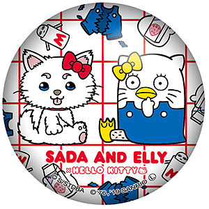 銀魂×Sanrio characters ぷにぷに缶バッジ 坂田銀時[ツインクル