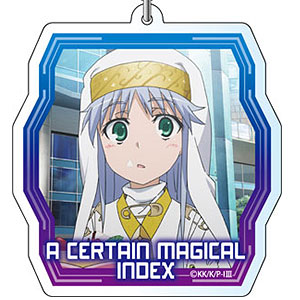 とある魔術の禁書目録　インデックス　アクリルキーホルダー　きゃらくりあ とある魔術の禁書目録 インデックス アクリルキーホルダー