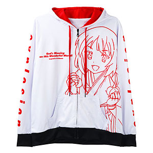 映画 この素晴らしい世界に祝福を！紅伝説 フルグラフィックパーカー/ユニセックス XL