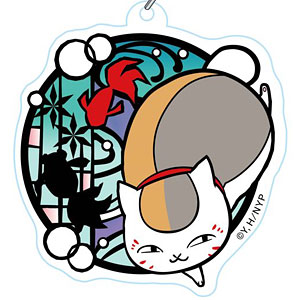 夏目友人帳 切り絵シリーズ グリッターキーホルダー ニャンコ先生B 金魚
